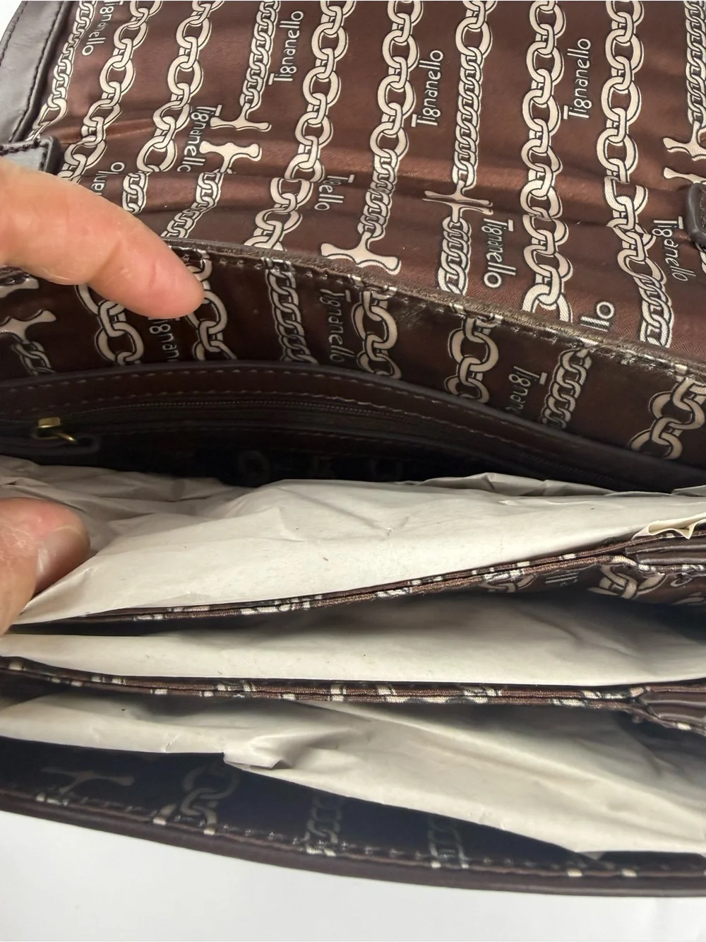 Tignanello brown leather